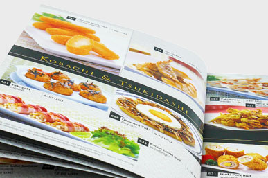 Printing Restaurant Menu Book